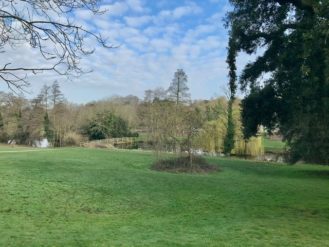 Holywells Park pond