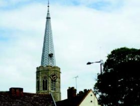 Octagonal church tower